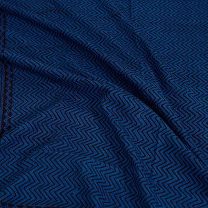 Blue - Bagh Block Printed Cotton Single Bed Cover (91 x 59 in)