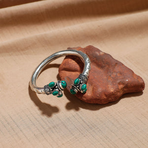 Antique Finish Oxidised German Silver Kada / Bangle