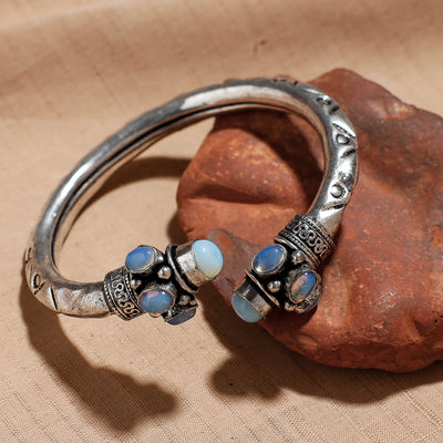 Antique Finish Oxidised German Silver Kada / Bracelet