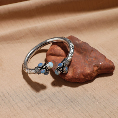 Antique Finish Oxidised German Silver Kada / Bracelet
