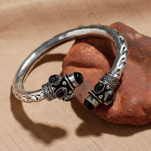 Antique Finish Oxidised German Silver Kada / Bracelet