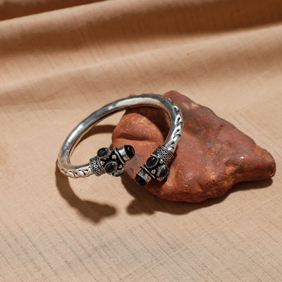Antique Finish Oxidised German Silver Kada / Bracelet