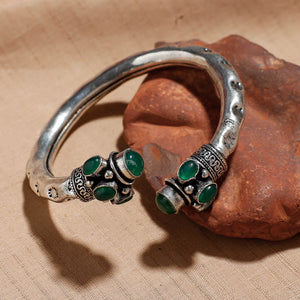 Antique Finish Oxidised German Silver Kada / Bracelet