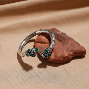 Antique Finish Oxidised German Silver Kada / Bracelet