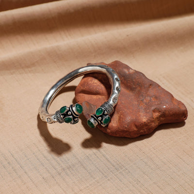 Antique Finish Oxidised German Silver Kada / Bracelet