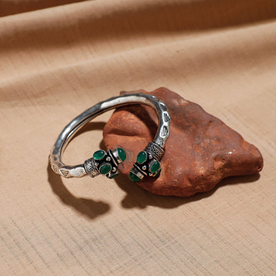 Antique Finish Oxidised German Silver Kada / Bracelet