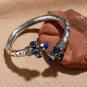Antique Finish Oxidised German Silver Kada / Bracelet