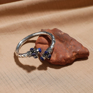 Antique Finish Oxidised German Silver Kada / Bracelet