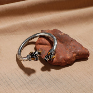 Antique Finish Oxidised German Silver Kada / Bangle