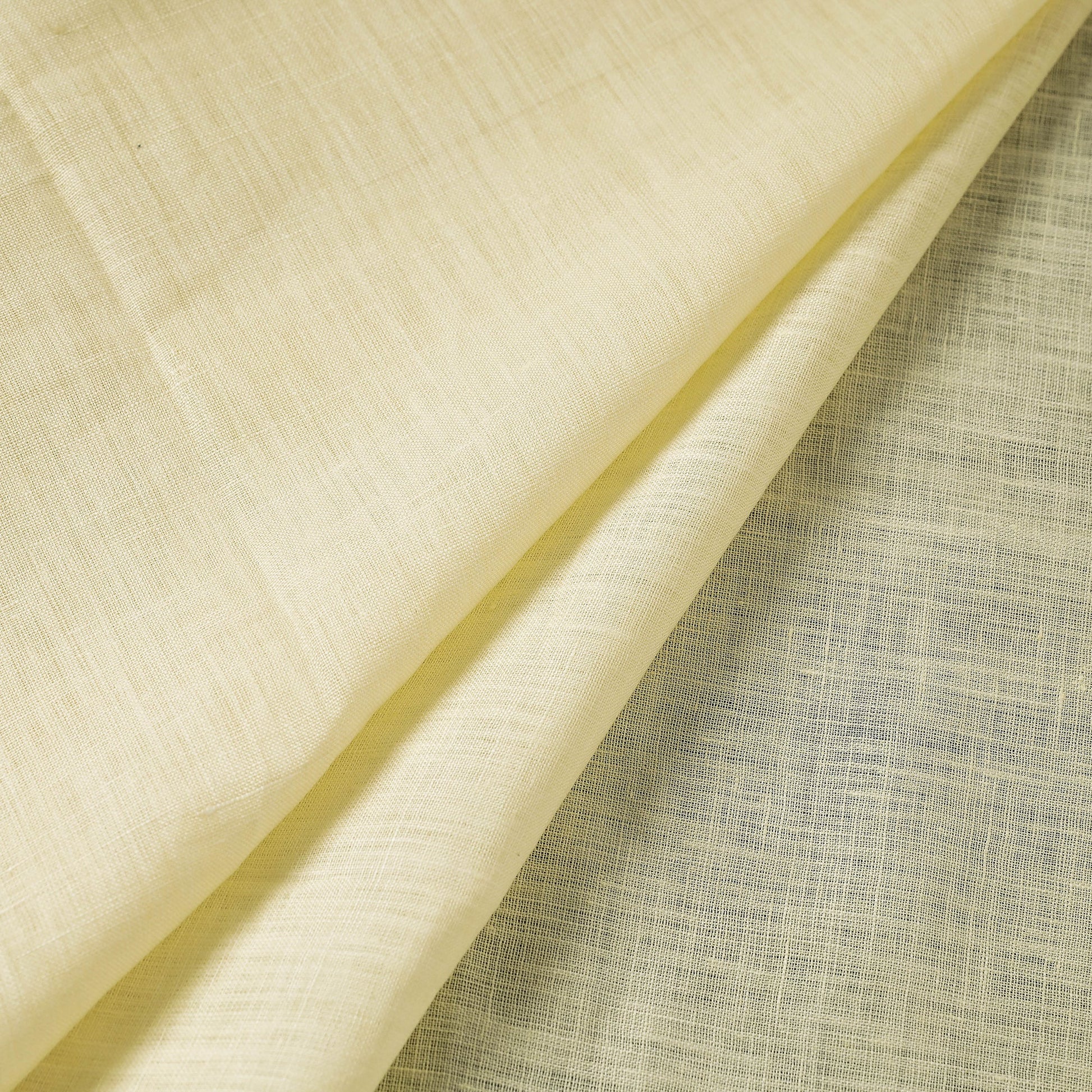 Beige Bhagalpuri Handloom Pure Linen Fabric