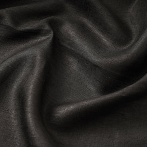 Black - Handloom Pure Linen Bhagalpuri Fabric 03