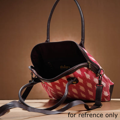Brown - Handcrafted Woven Ikat Cotton Shoulder Bag