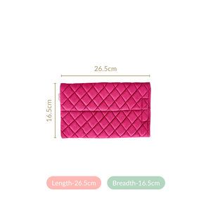 Set Of 2 Quilted Velvet Tissue Holders For Cars