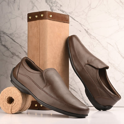 Egoss Comfortable Formal Slip On Shoes For Men