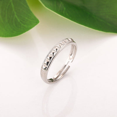 Silver Pyramid Ring for Her