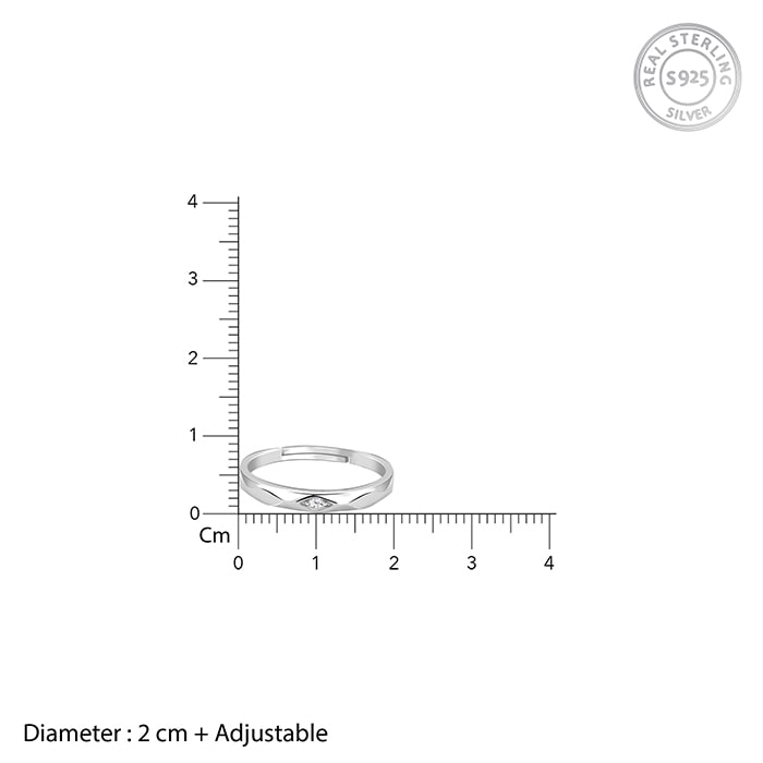 Silver Rhomb Couple Band