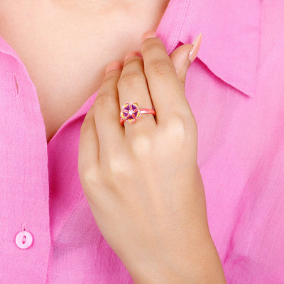 Rose Gold Bell Mallow Ring