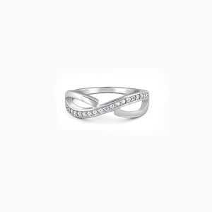Silver Ripple Ring