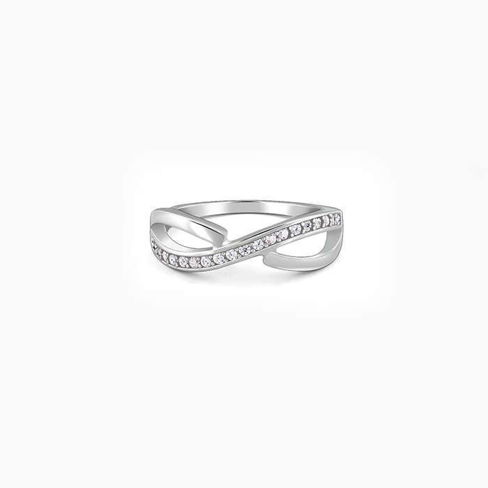 Silver Ripple Ring