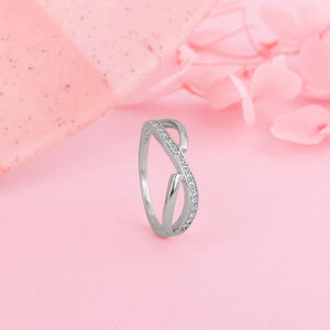Silver Ripple Ring