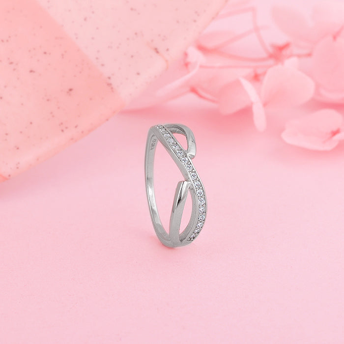 Silver Ripple Ring