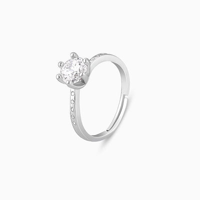 Silver Shine Wave Ring