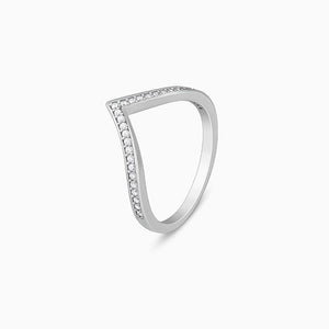 Silver Zirconia Vanki Ring