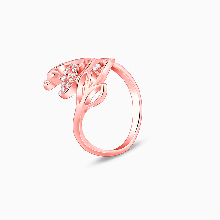 Rose Gold Mohini Mor Ring