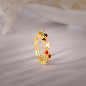 Golden Spectra Glow Ring