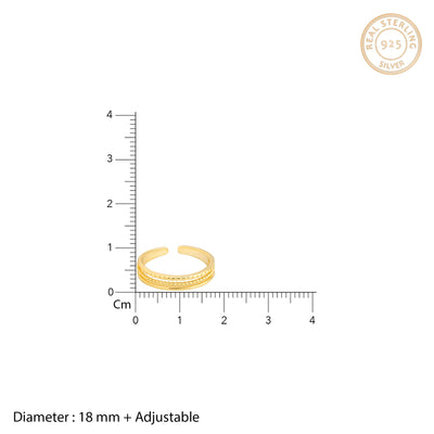 Golden Simplistic Angelic Ring