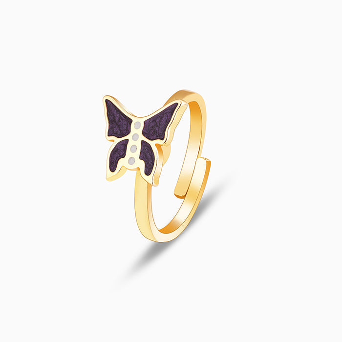 Golden Butterfly Spin Ring