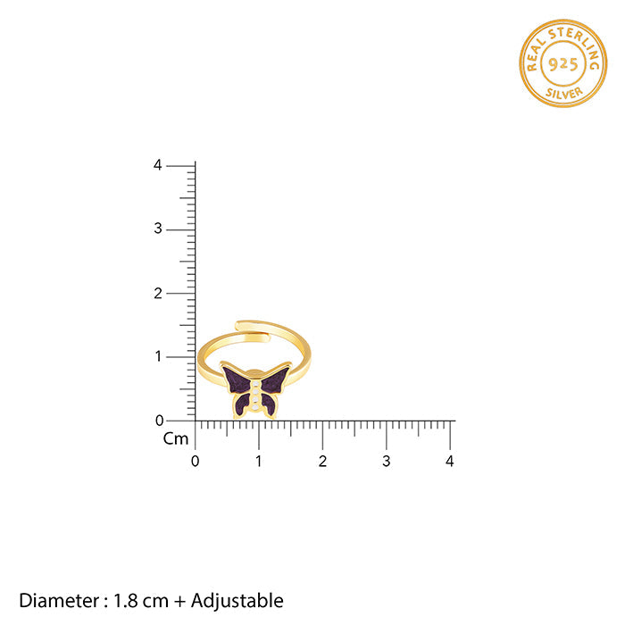 Golden Butterfly Spin Ring