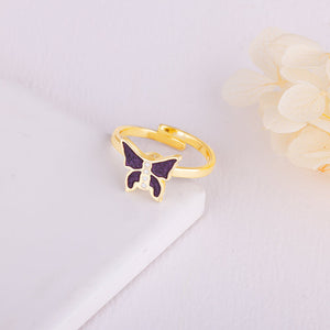 Golden Butterfly Spin Ring