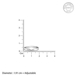 Silver Classic Ring Band For Him