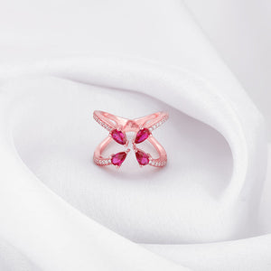 Rose Gold Cute Carnation Ring