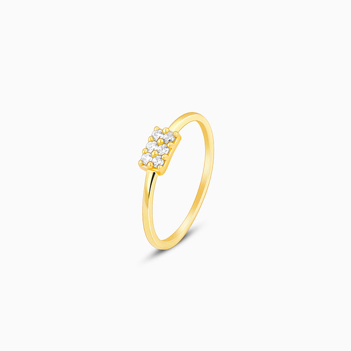 Golden Six Stone Ring