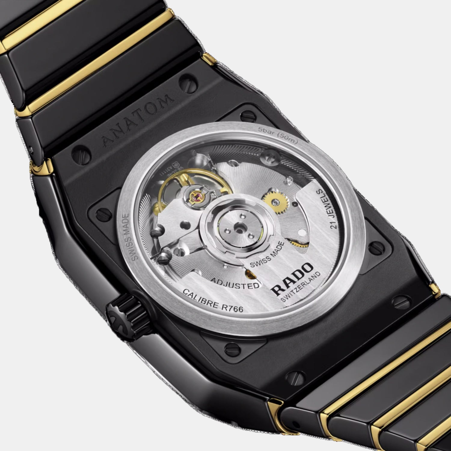 Anatom Unisex Automatic Black Dial Analog Ceramic Watch R10200152