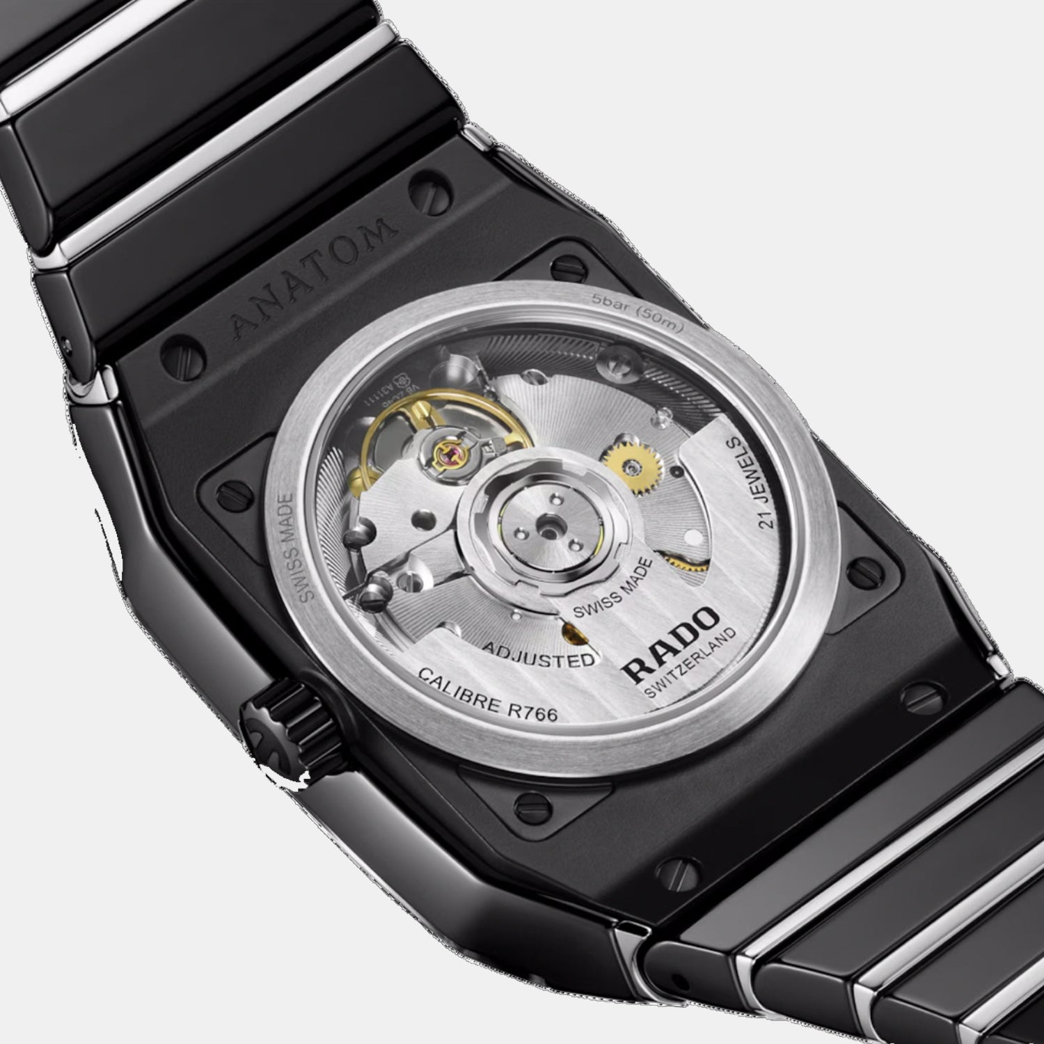 Anatom Unisex Automatic Black Dial Analog Ceramic Watch R10201712