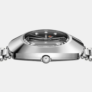 Diastar Men Automatic Black Dial Analog Stainless Steel Watch R12063103
