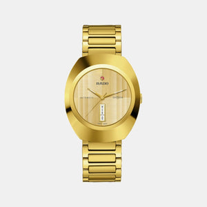 Diastar Unisex Automatic Yellow Dial Analog Stainless Steel Watch R12161253