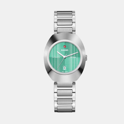 DiaStar Original Women Automatic Turquoise Dial Analog Stainless Steel Watch R12170323