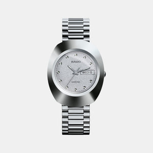 Diastar Men Quartz White Dial Analog Stainless Steel Watch R12391103