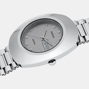 Diastar Men Quartz White Dial Analog Stainless Steel Watch R12391103