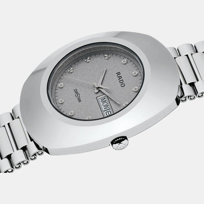 Diastar Men Quartz White Dial Analog Stainless Steel Watch R12391103