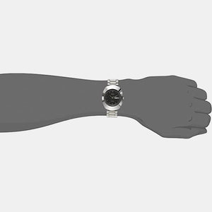 Diastar Men Quartz Black Dial Analog Stainless Steel Watch R12391153