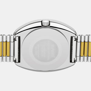 Diastar Men Quartz Yellow Dial Analog Stainless Steel Watch R12391633