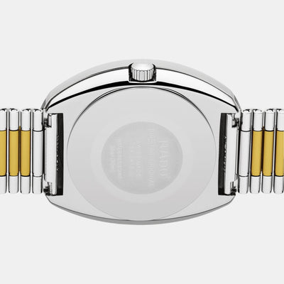 Diastar Men Quartz Yellow Dial Analog Stainless Steel Watch R12391633