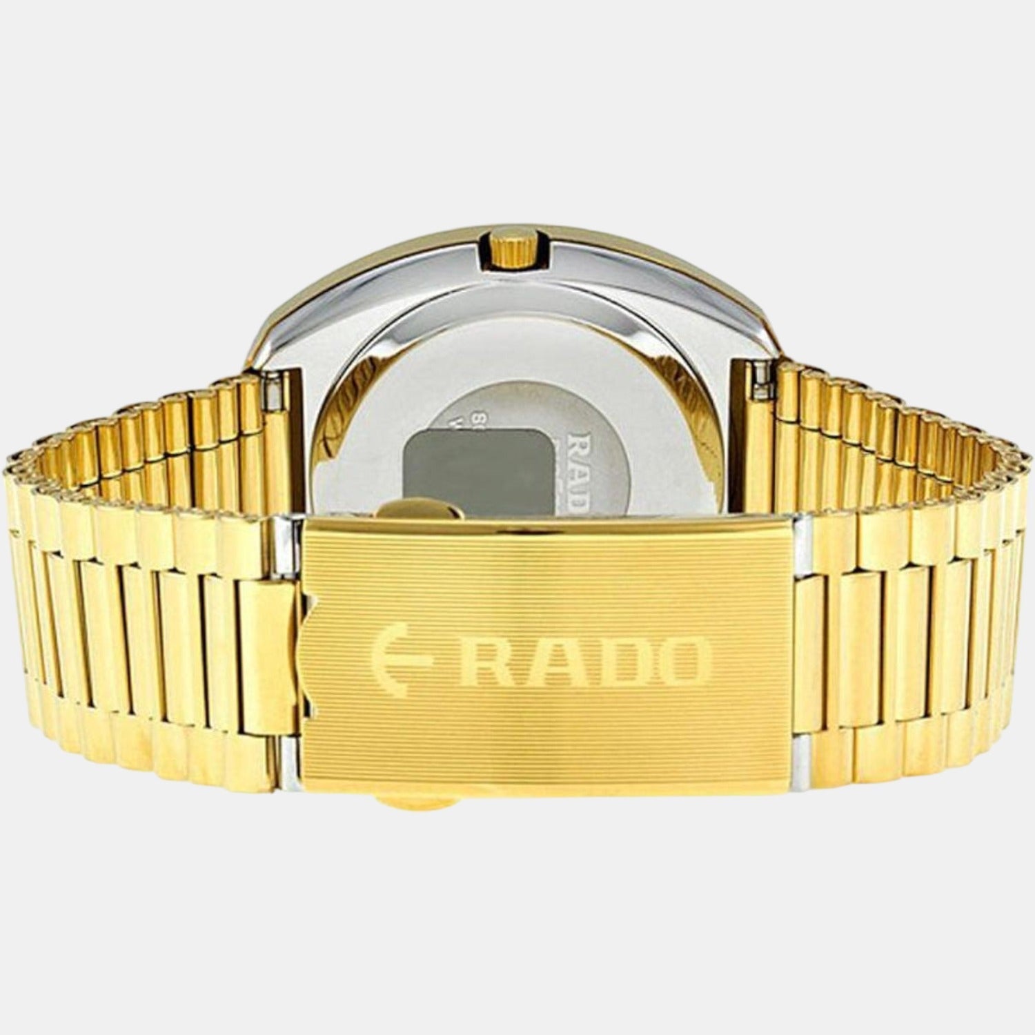 Diastar Men Quartz Gold Dial Analog Stainless Steel Watch R12393633