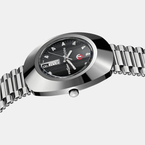 Diastar Men Automatic Black Dial Analog Stainless Steel Watch R12408613