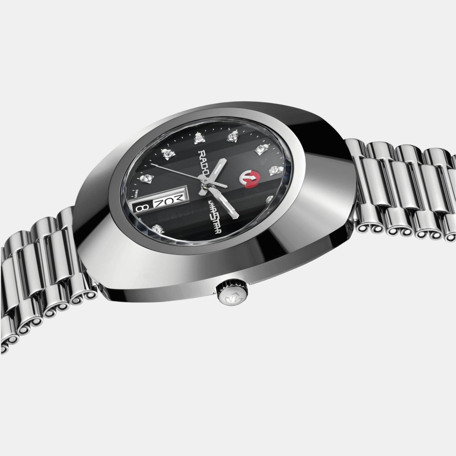 Diastar Men Automatic Black Dial Analog Stainless Steel Watch R12408613
